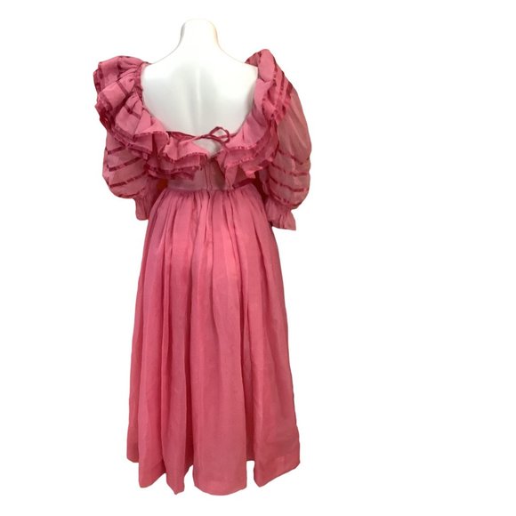 1970's Pink Ruffle Dress - Picture 16 of 16